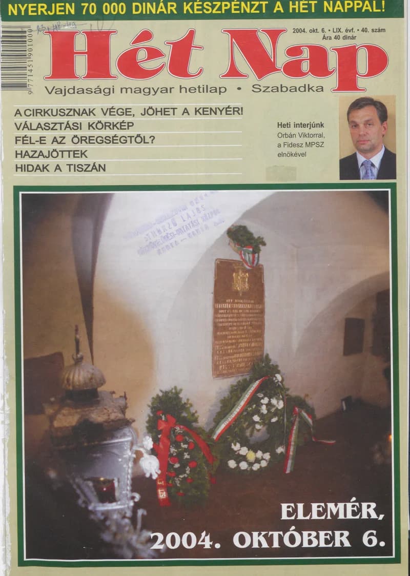 7 Nap, 59. évf. 2004. október 6. 40. sz.