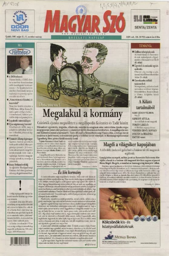Magyar Szó, 64. évf. 2007. május 12. – 13. 108. sz. 1–12. oldal