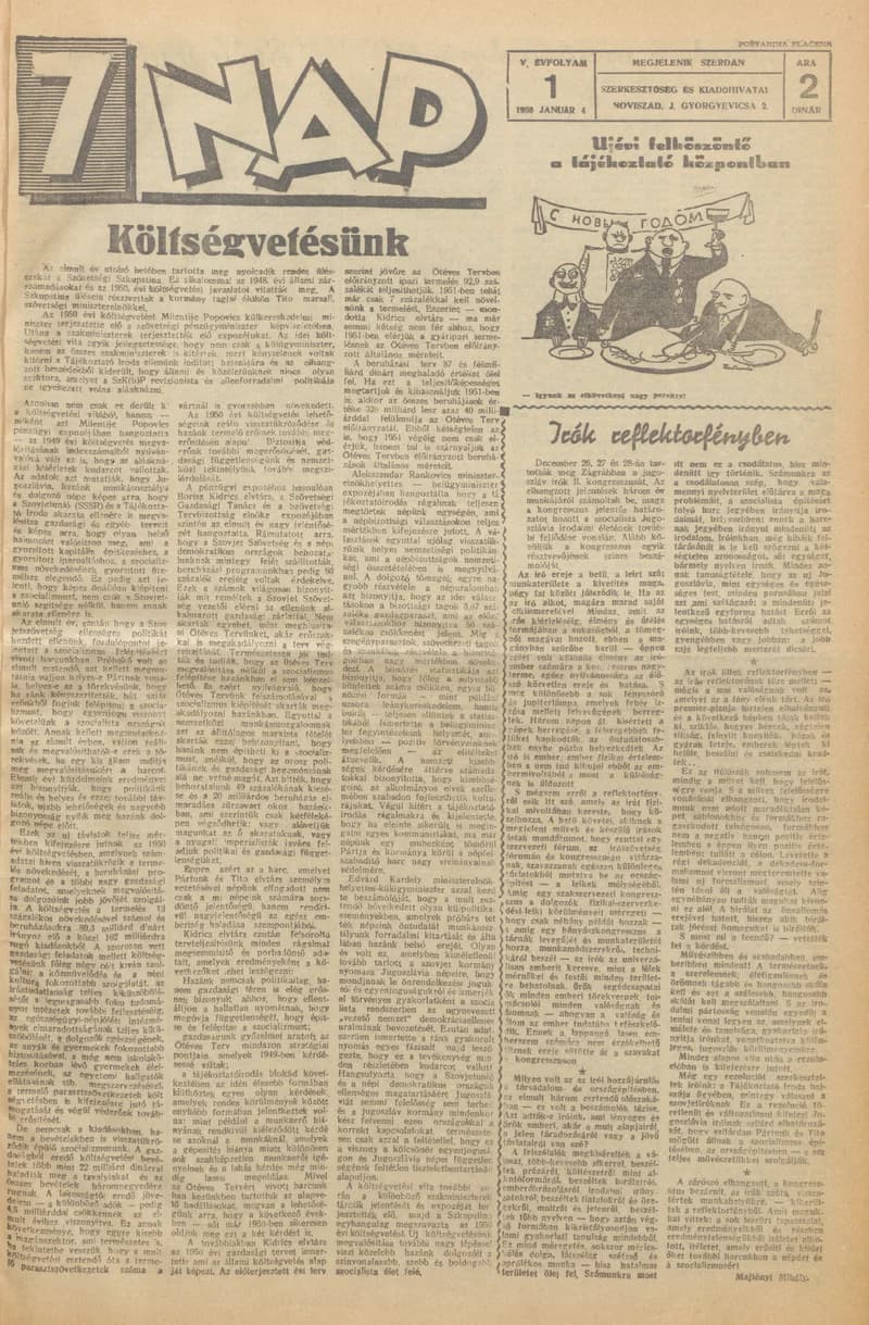 7 Nap, 5. évf. 1950. január 4. 1. sz. 1–4. oldal