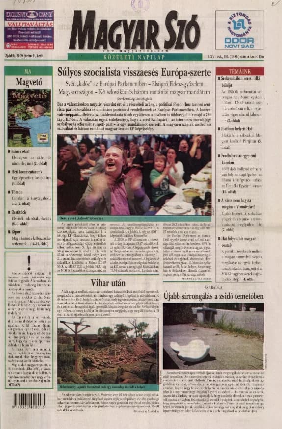 Magyar Szó, 66. évf. 2009. június 9. 131. sz. 1–20. oldal