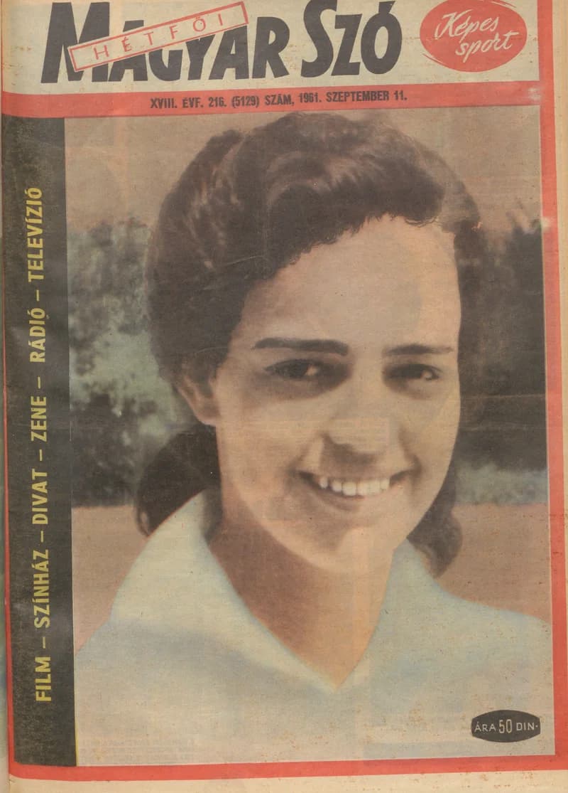 Hétfői Magyar Szó, 18. évf. 1961. szeptember 11. 216. sz.