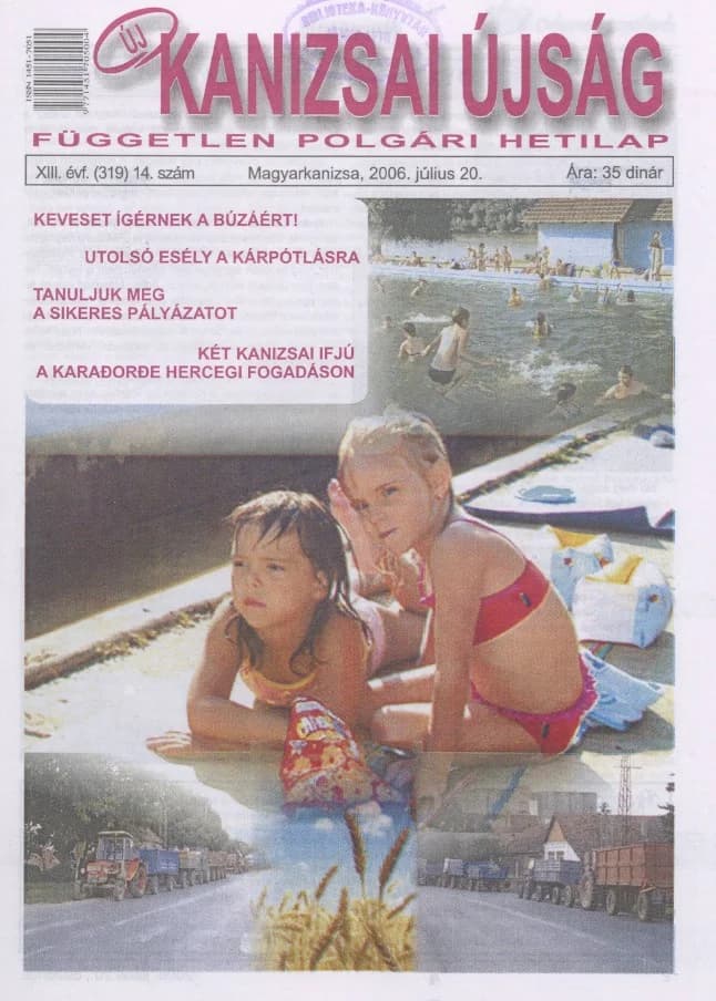 Új Kanizsai Újság, 13. évf. 2006. július 20. 14. sz.