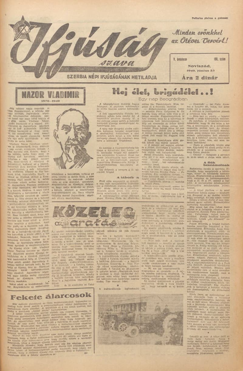 Ifjúság Szava, 5. évf. 1949. június 25. 198. sz.