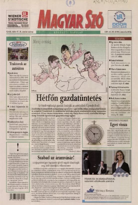Magyar Szó, 64. évf. 2007. október 27. – 28. 252. sz. 1–36. oldal