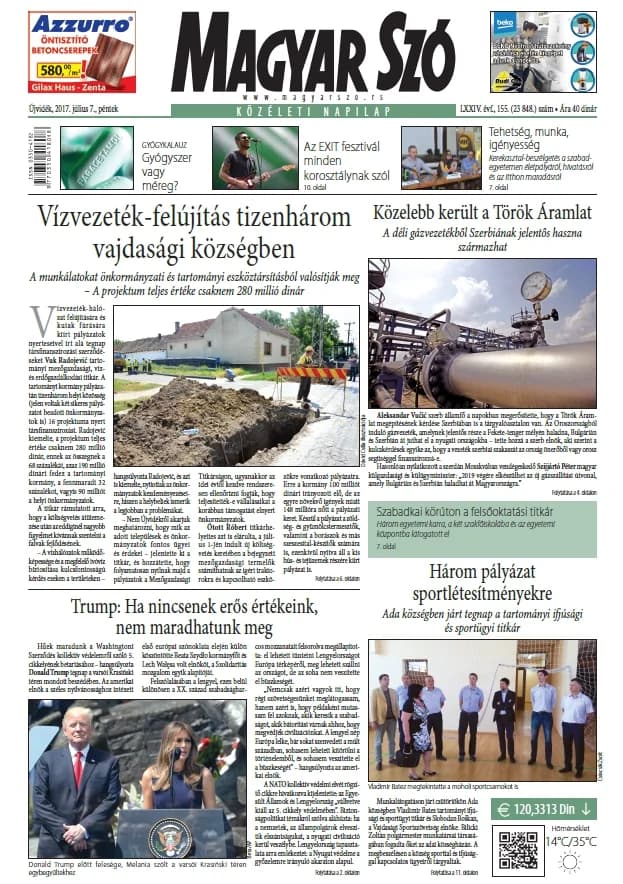 Magyar Szó, 74. évf. 2017. július 7. 155. sz. 1–16. oldal