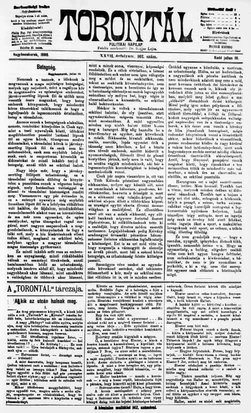 Torontál, 27. évf. 1898. július 19. 162. sz.