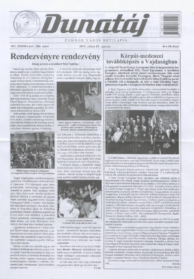 Dunatáj, 14. évf. 2012. július 25. 694. sz.