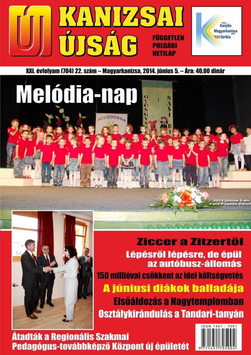 Új Kanizsai Újság, 21. évf. 2014. június 5. 22. sz.