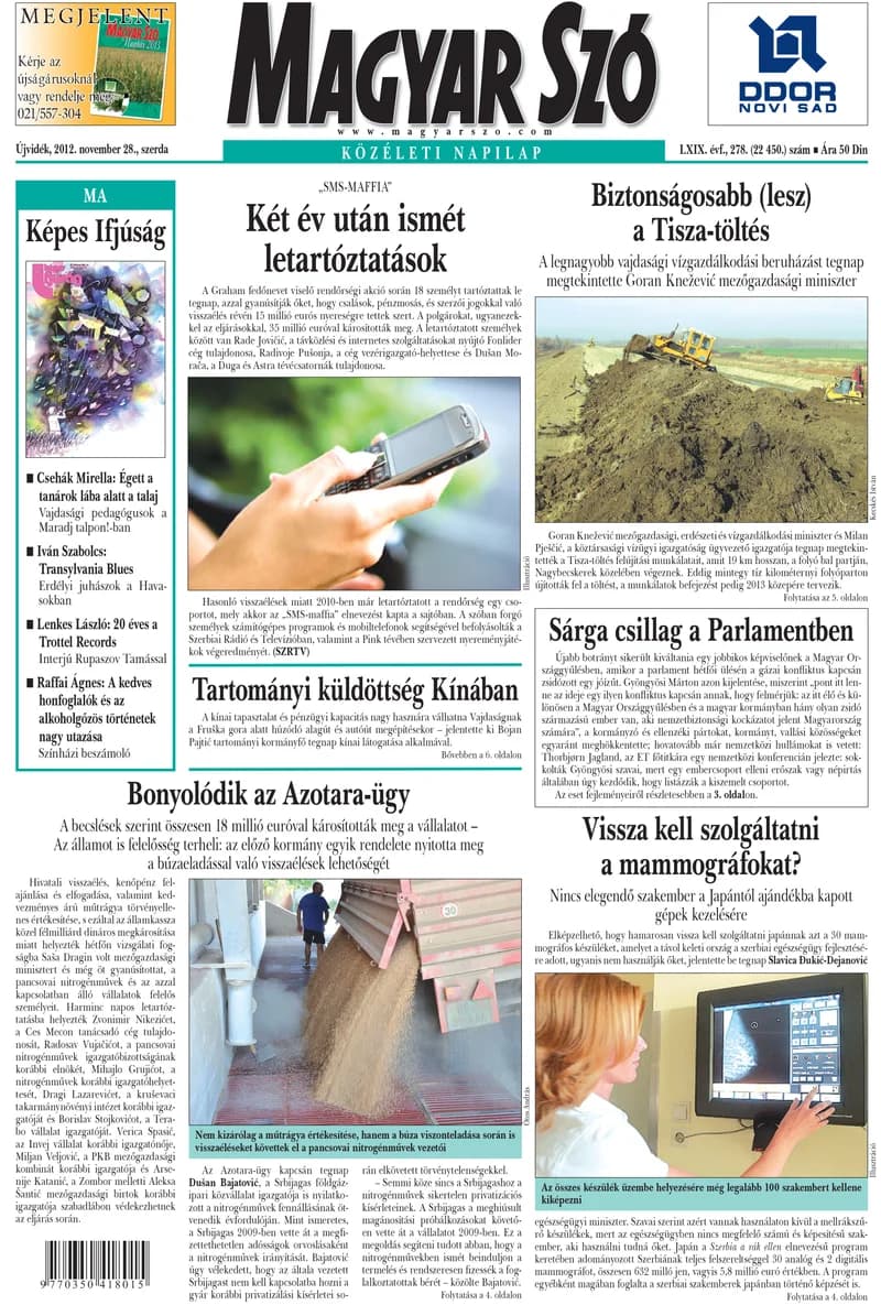 Magyar Szó, 69. évf. 2012. november 28. 278. sz. 1–20. oldal