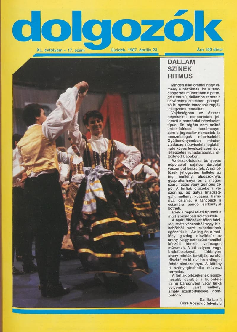 Dolgozók, 41. évf. 1987. április 23. 17. sz.
