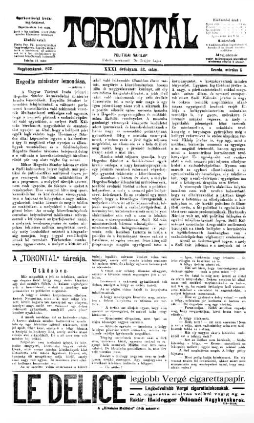 Torontál, 31. évf. 1902. március 5. 53. sz.