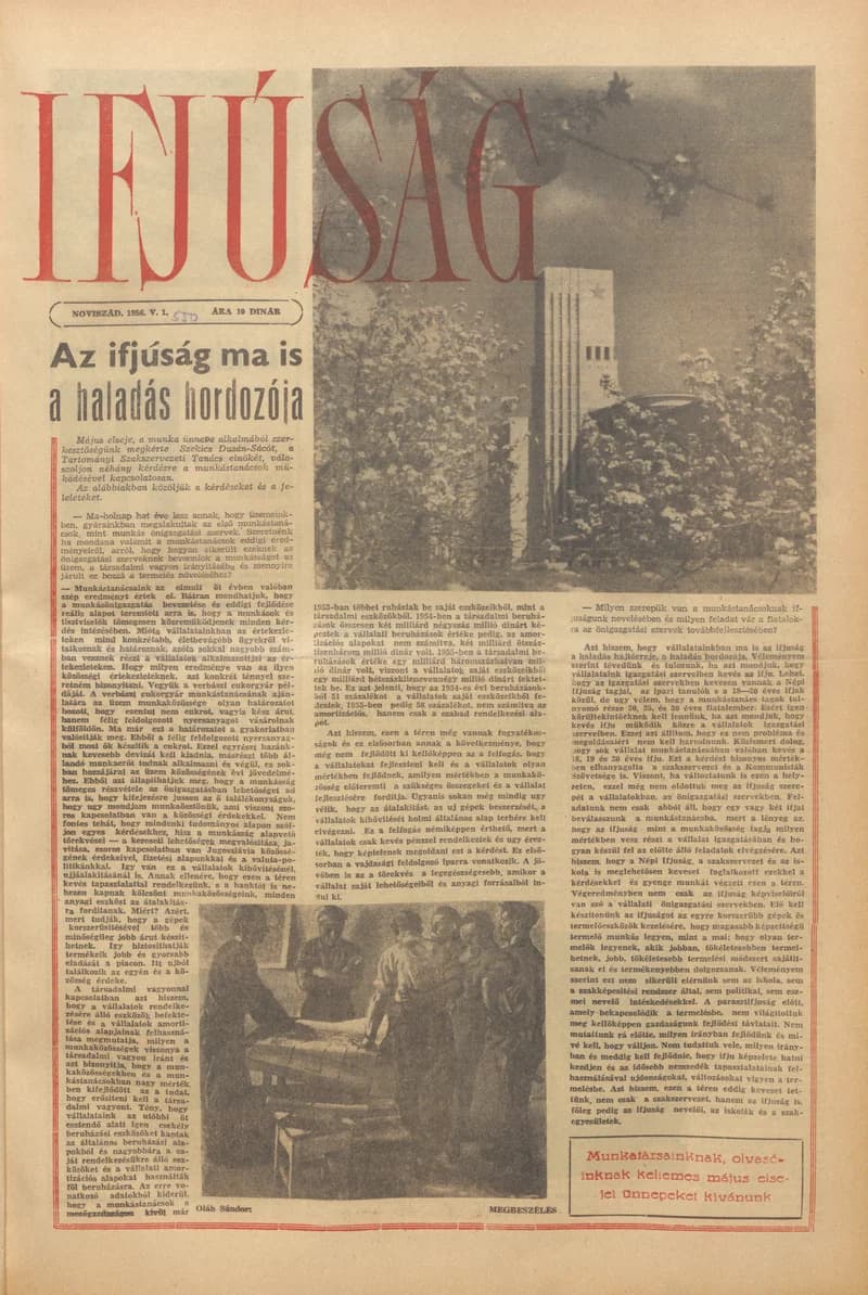 Ifjúság, 12. évf. 1956. május 1. 550. sz.