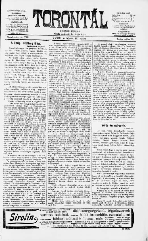 Torontál, 33. évf. 1904. május 10. 107. sz.