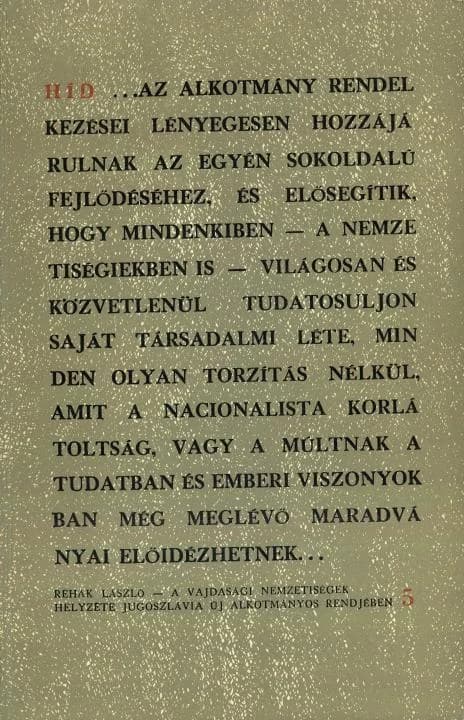 Híd, 27. évf. 1963. május. 5. sz. 513–608. oldal