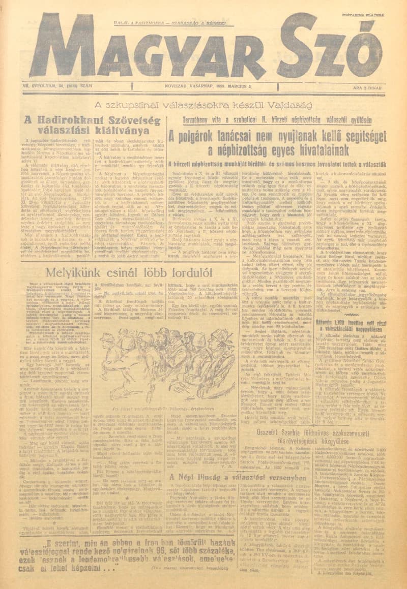 Magyar Szó, 7. évf. 1950. március 5. 54. sz.
