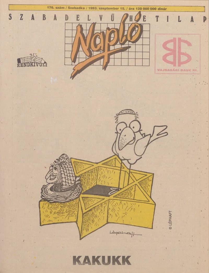 Napló - Szabadelvű hetilap, 4. évf. 1993. szeptember 13. 176. sz.