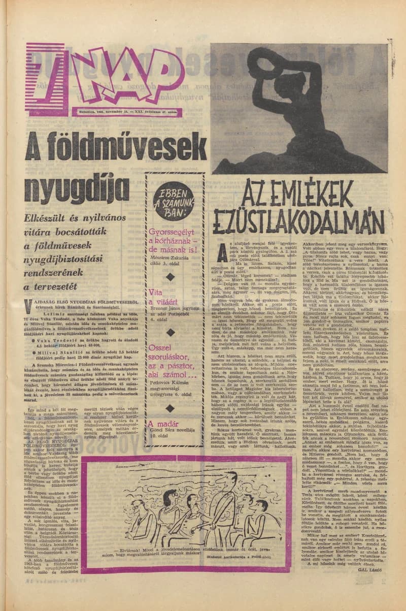 7 Nap, 21. évf. 1966. november 18. 47. sz. 1–20. oldal