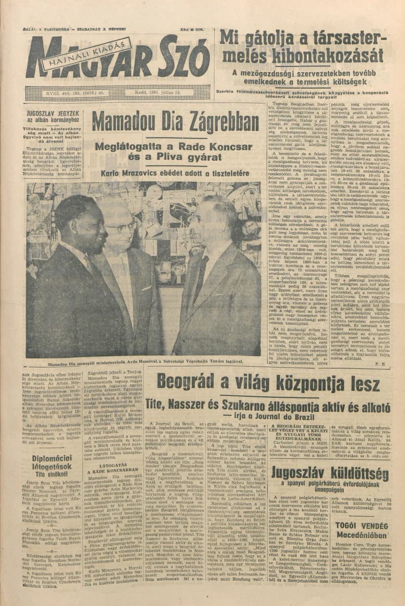 Magyar Szó, 18. évf. 1961. július 18. 165. sz. 1–12. oldal