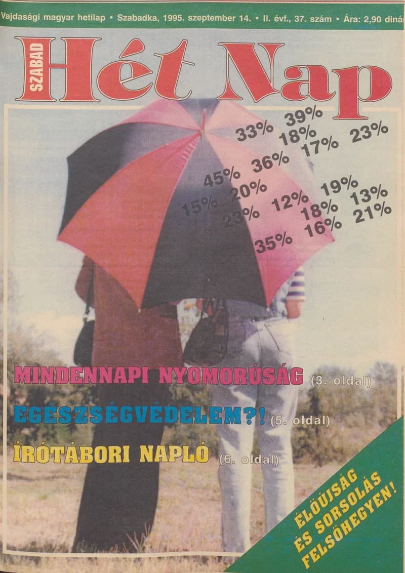Szabad Hét Nap, 2. évf. 1995. szeptember 14. 37. sz.