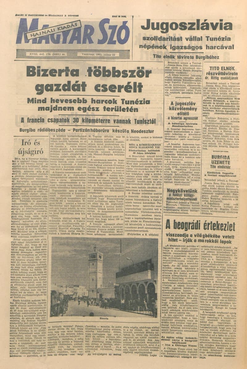 Magyar Szó, 18. évf. 1961. július 23. 170. sz. 1–24. oldal