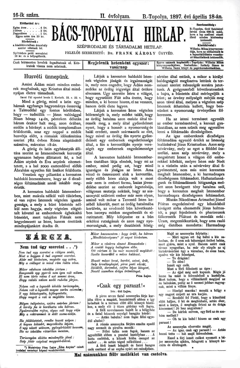 Bács-Topolyai Hirlap, 2. évf. 1897. április 18. 16. sz.