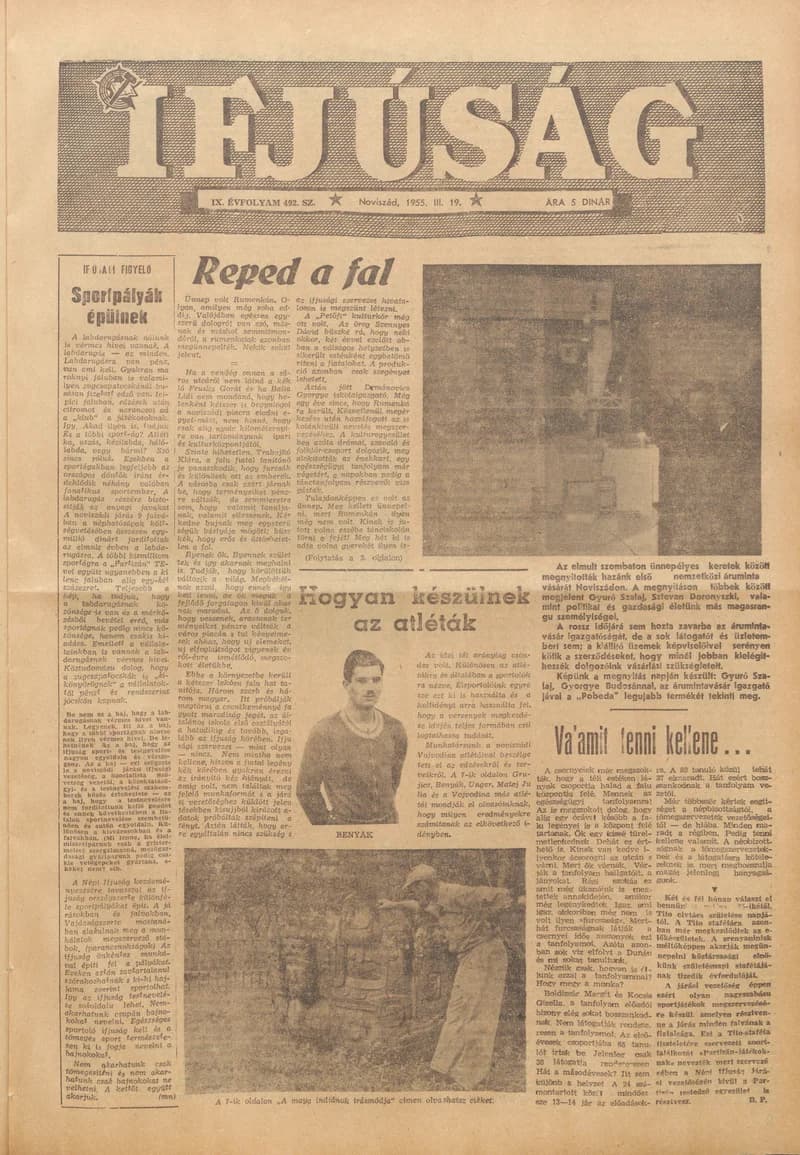 Ifjúság, 11. évf. 1955. március 19. 492. sz.