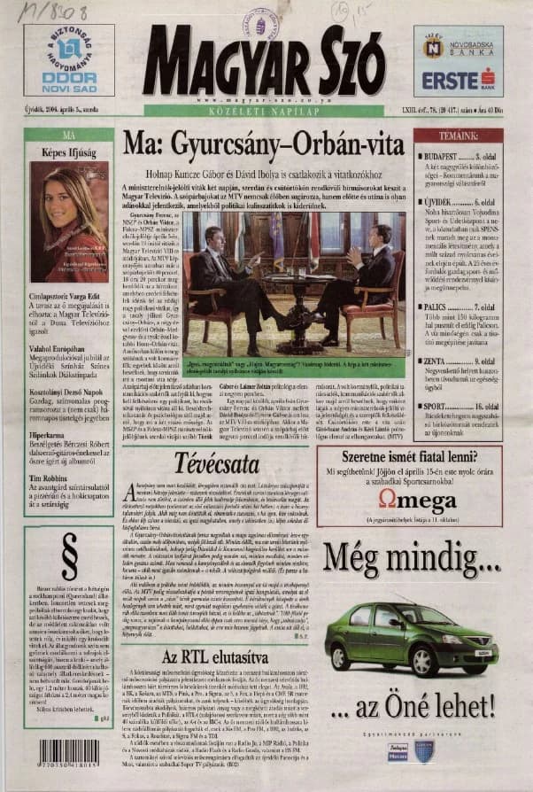 Magyar Szó, 63. évf. 2006. április 5. 78. sz. 1–20. oldal