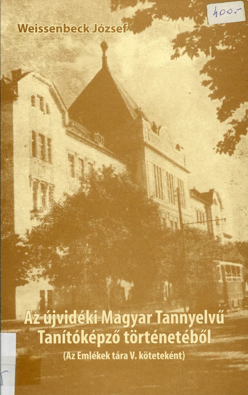 Az újvidéki Magyar Tannyelvű Tanítóképző történetéből 