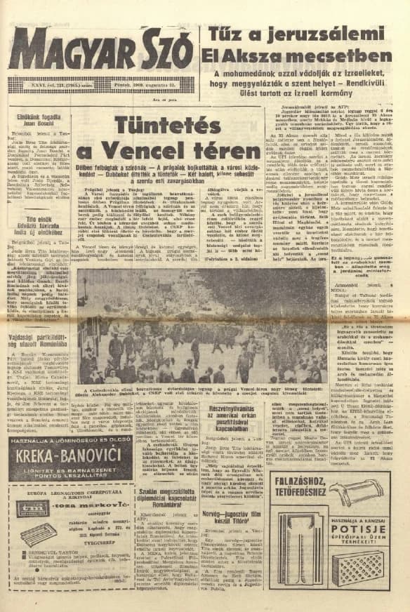 Magyar Szó, 26. évf. 1969. augusztus 22. 231. sz. 1–12. oldal