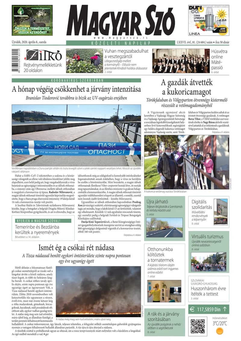 Magyar Szó, 77. évf. 2020. április 8. 81. sz. 1–16. oldal