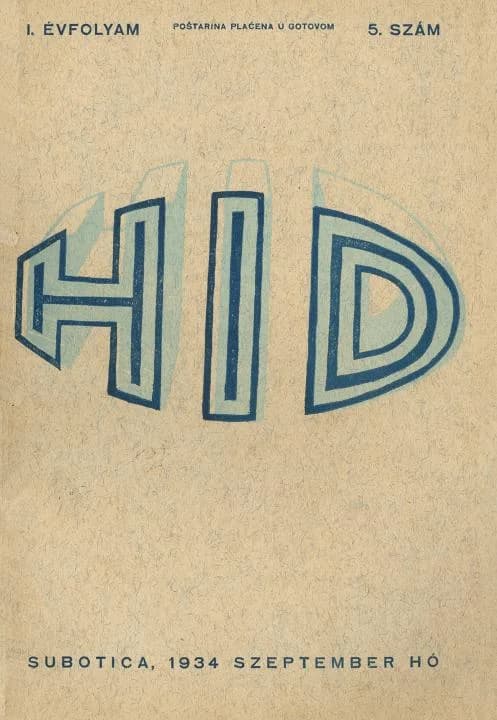 Híd, 1. évf. 1934. szeptember. 5. sz. 1–32. oldal