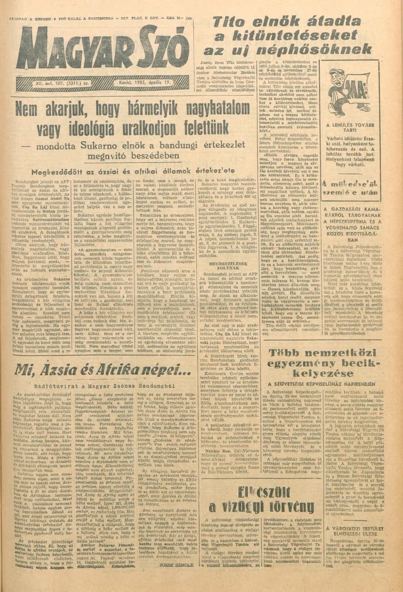 Magyar Szó, 12. évf. 1955. április 19. 107. sz. 1–8. oldal