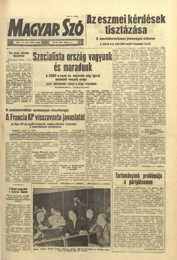 Magyar Szó, 25. évf. 1968. július 23. 201. sz. 1–12. oldal