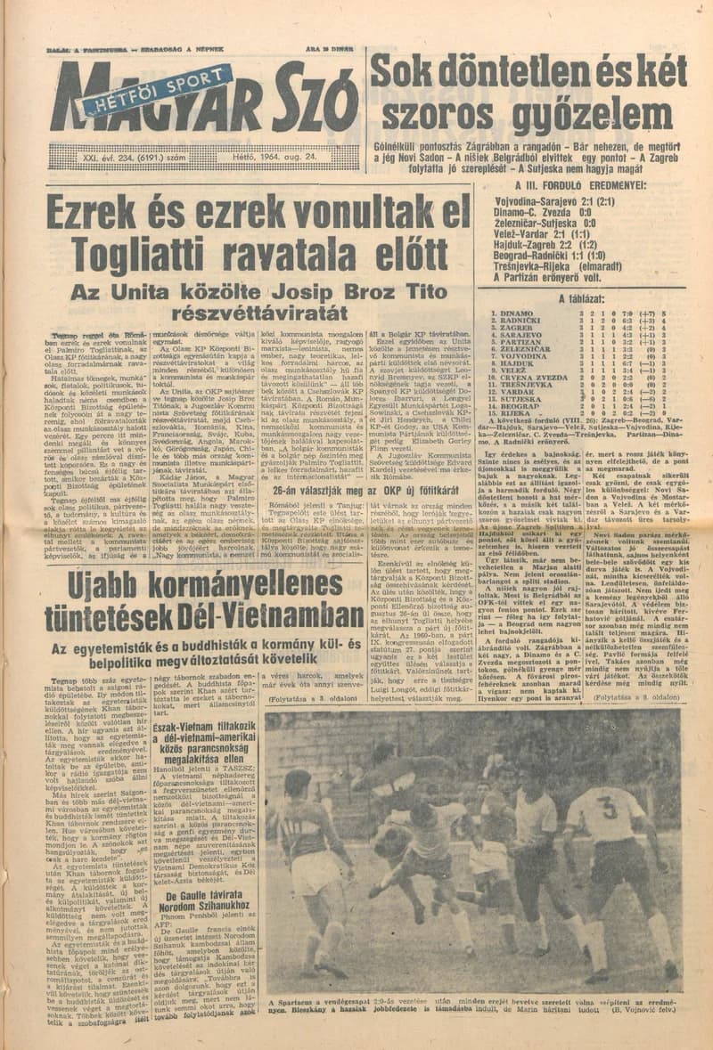 Magyar Szó, 21. évf. 1964. augusztus 24. 234. sz. 1–14. oldal