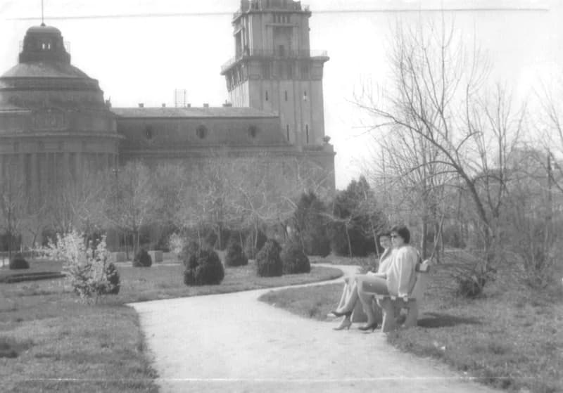 A zentai park az 1970-es évek közepén