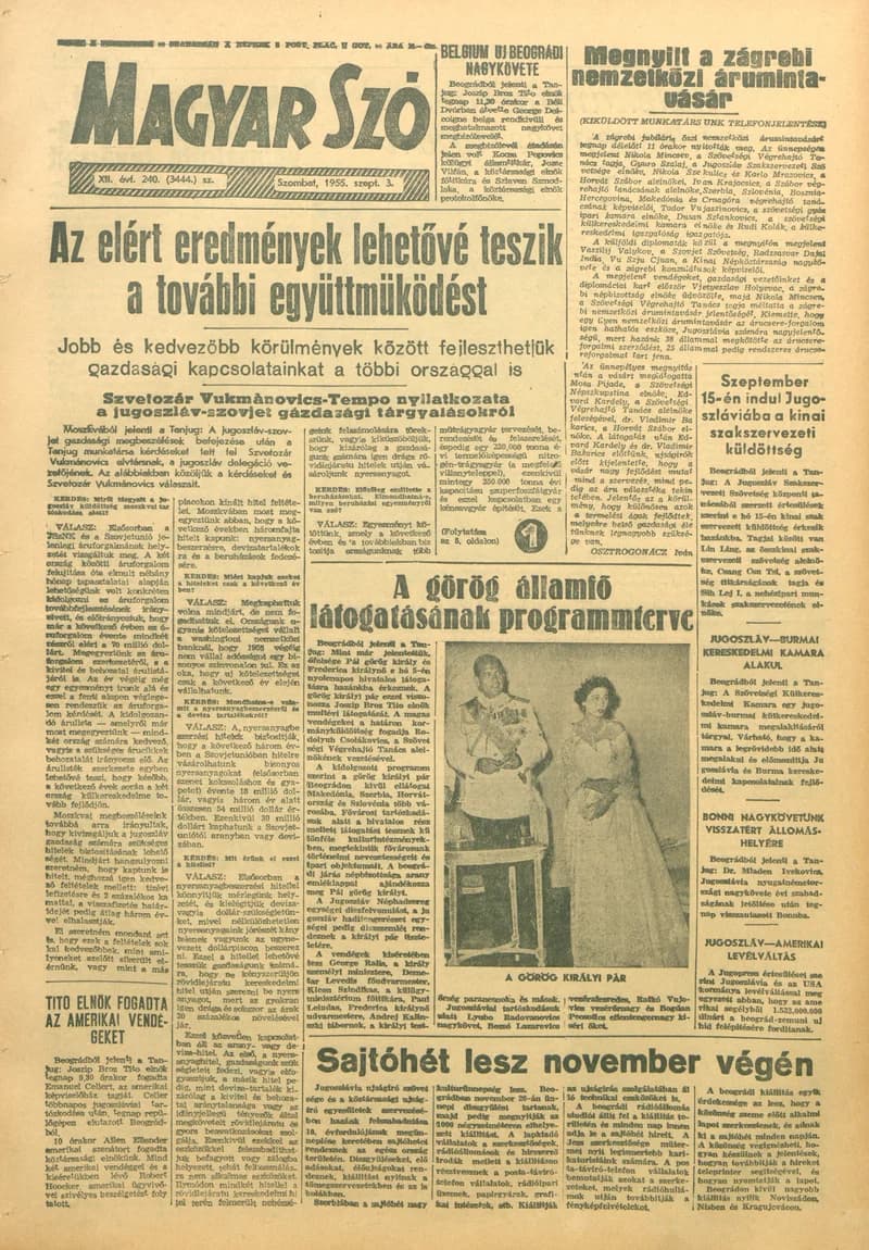 Magyar Szó, 12. évf. 1955. szeptember 3. 240. sz. 1–10. oldal
