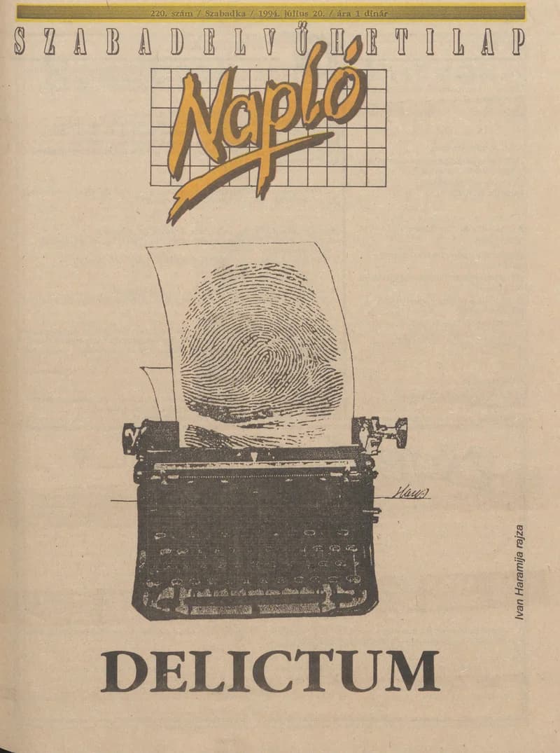 Napló - Szabadelvű hetilap, 5. évf. 1994. július 20. 220. sz.