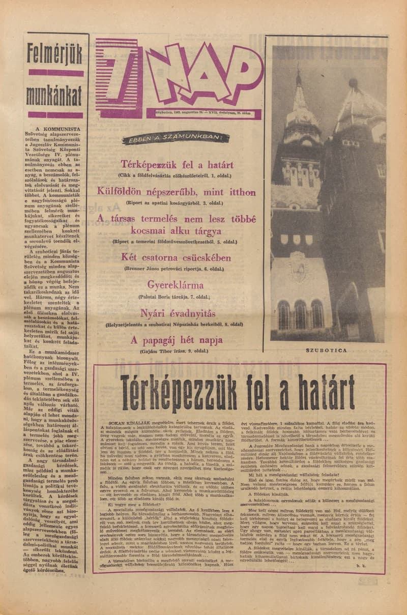 7 Nap, 17. évf. 1962. augusztus 24. 33. sz. 1–20. oldal