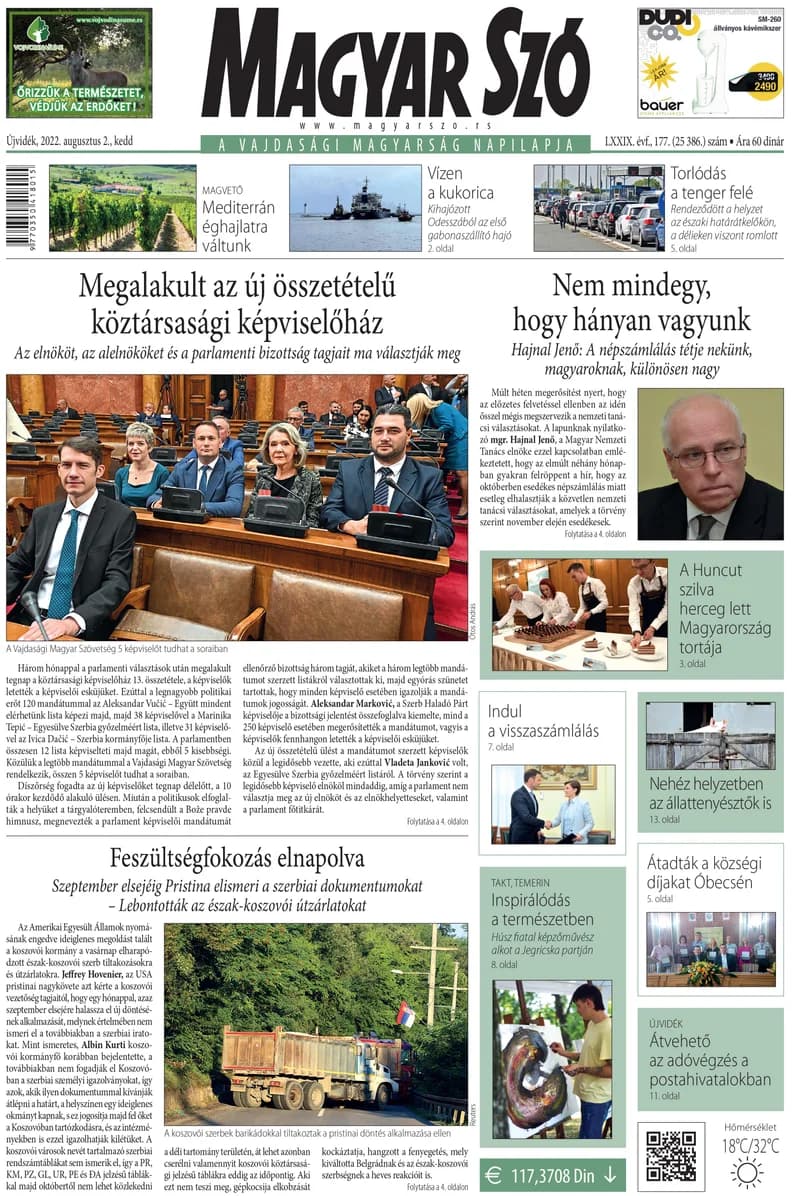 Magyar Szó, 79. évf. 2022. augusztus 2. 177. sz. 1–20. oldal