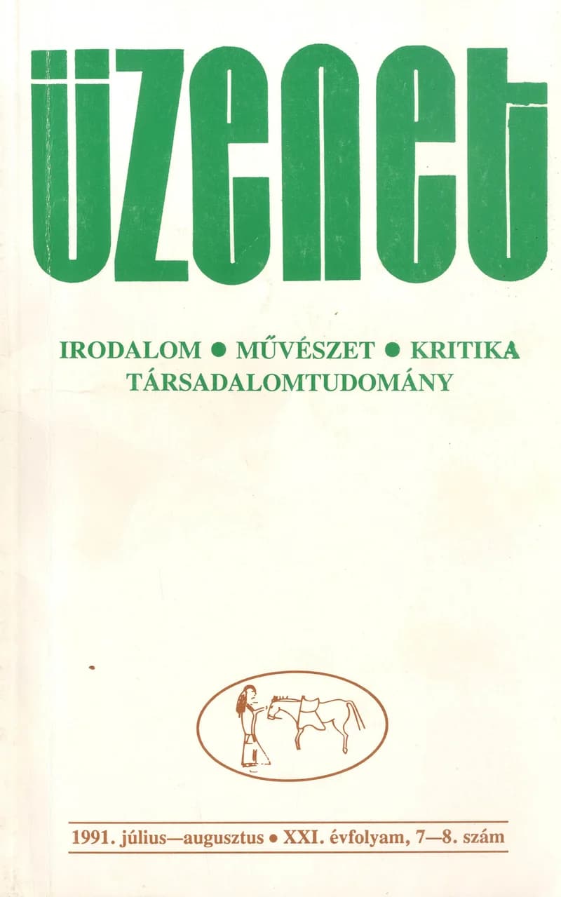 Üzenet, 21. évf. 1991. július – augusztus. 7–8. sz. 501–628. oldal