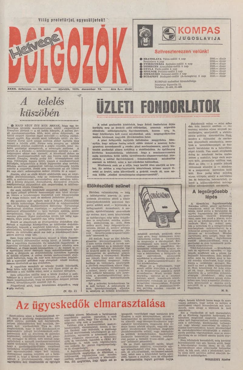 Dolgozók, 33. évf. 1979. december 13. 50. sz.