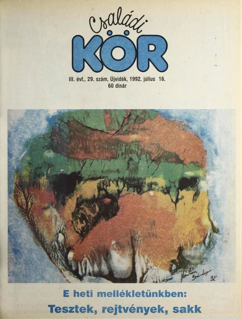 Családi Kör, 3. évf. 1992. július 16. 29. sz.