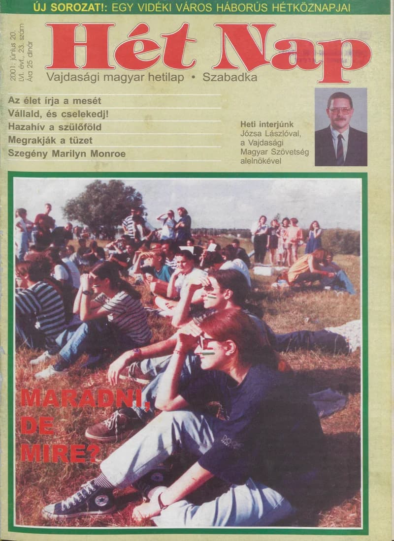 7 Nap, 56. évf. 2001. június 20. 23. sz. 1–68. oldal