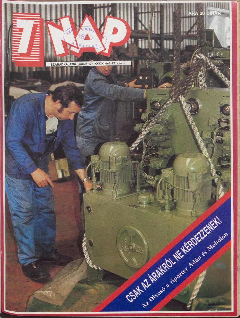 7 Nap, 39. évf. 1984. június 1. 22. sz. 1–68. oldal