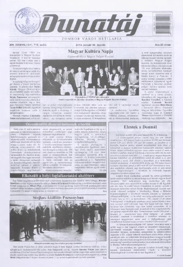 Dunatáj, 15. évf. 2013. január 30. 718. sz.