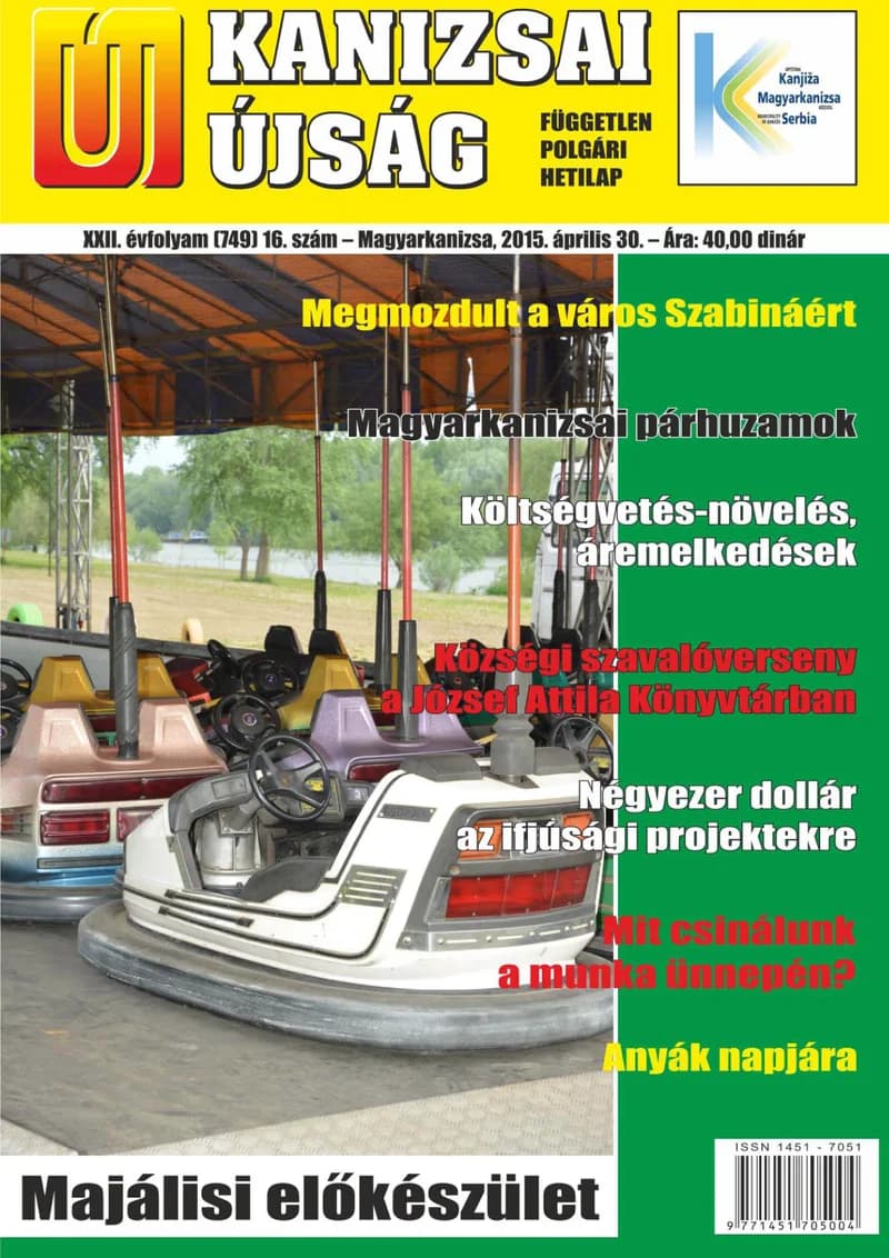 Új Kanizsai Újság, 22. évf. 2015. április 30. 16. sz.