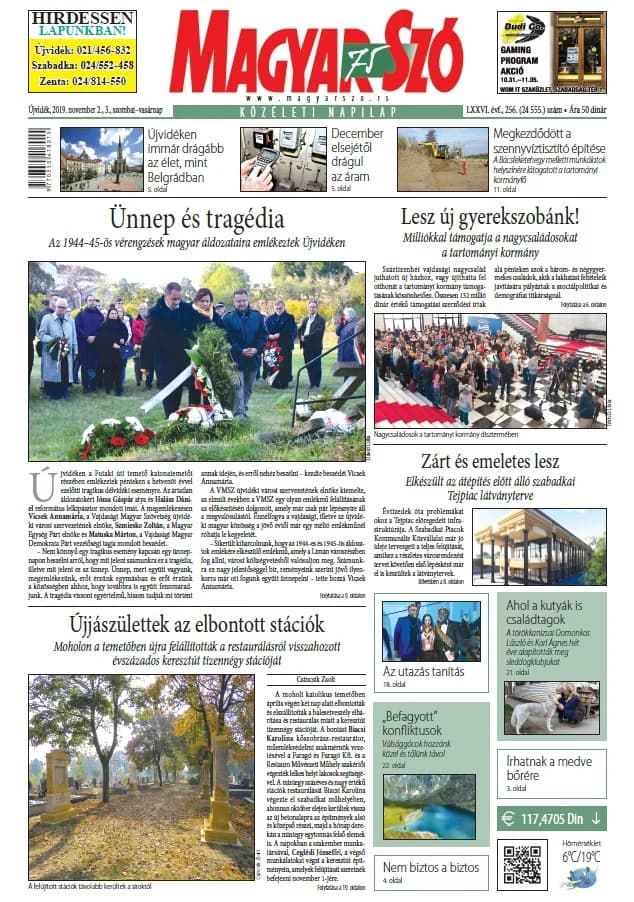 Magyar Szó, 76. évf. 2019. november 2. – 3. 256. sz. 1–48. oldal