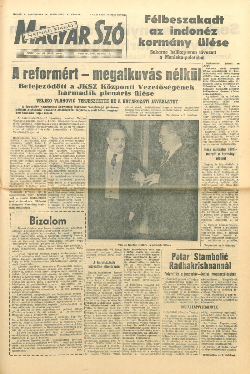 Magyar Szó, 23. évf. 1966. március 12. 69. sz.