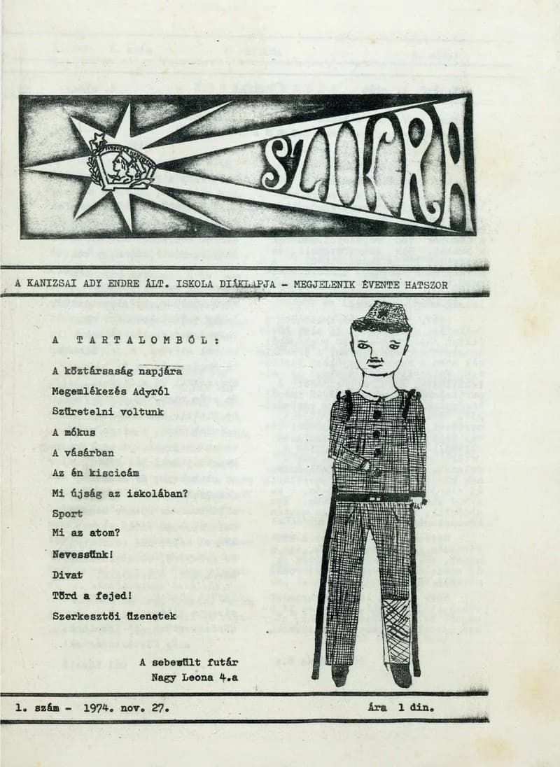 Szikra, 1. évf. 1974. november 27. 1. sz.