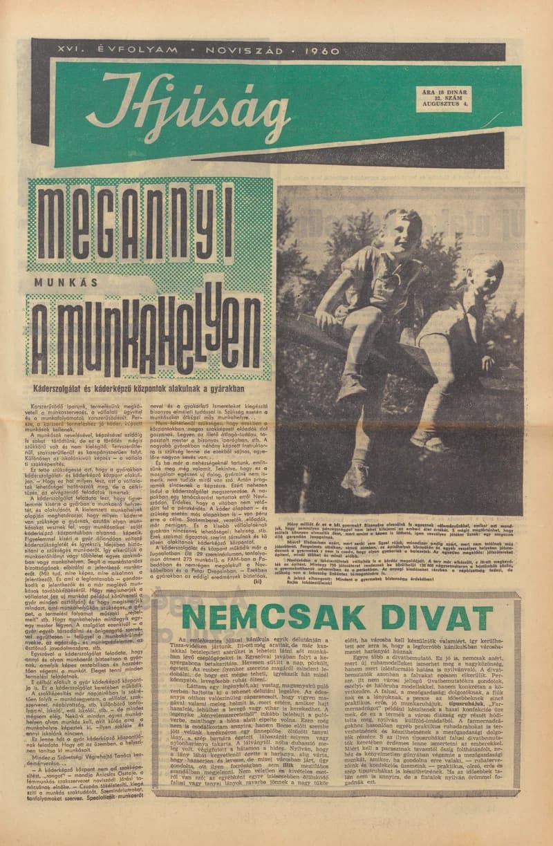 Ifjúság, 16. évf. 1960. augusztus 4. 32. sz.